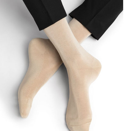 Bleuforet Socken Aus 100% Mercerisierter Baumwolle Beige