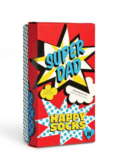 HAPPY SOCKS 3-PACK FATHER'S DAY SOCKS GIFT SET