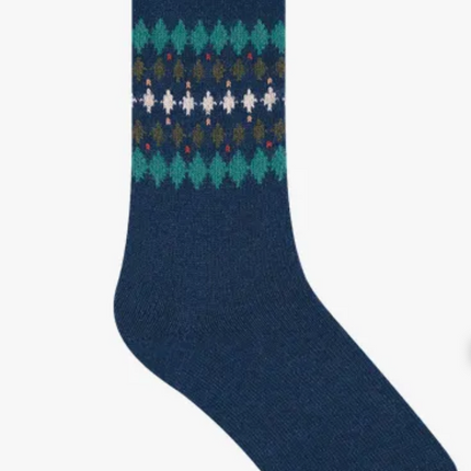 Bleuforet Jacquard Kaschmirsocke