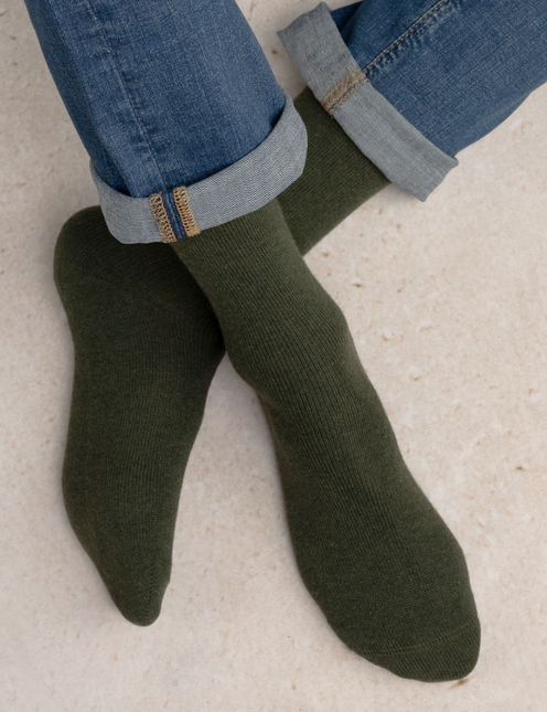 Bleuforet Jersey-Socken Wolle & Kaschmir