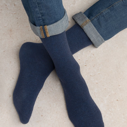 Bleuforet Jersey-Socken Wolle & Kaschmir