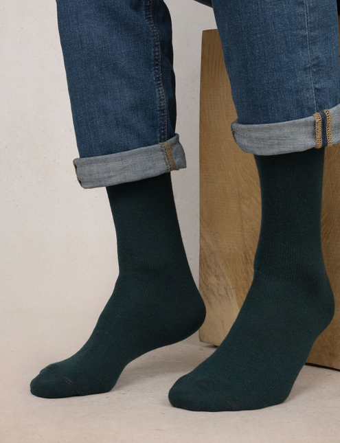 Bleuforet Jersey-Socken Wolle & Kaschmir