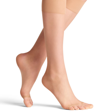 3 er Pack FALKE Shelina toeless 12 DEN Damen Kniestrümpfe