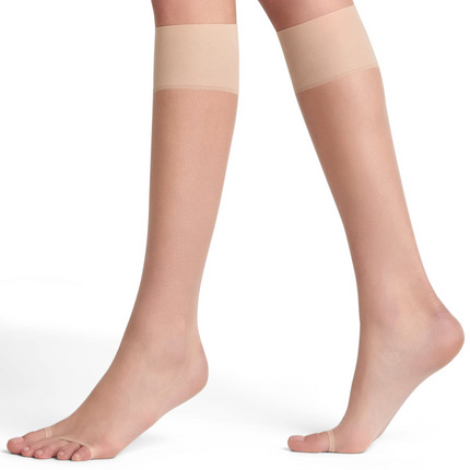 3 er Pack FALKE Shelina toeless 12 DEN Damen Kniestrümpfe