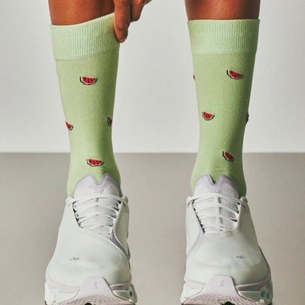 Motivsocken aus Bio-Baumwolle   Watermelon - Matcha Green