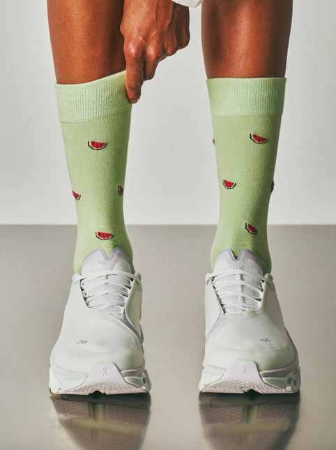 Motivsocken aus Bio-Baumwolle   Watermelon - Matcha Green