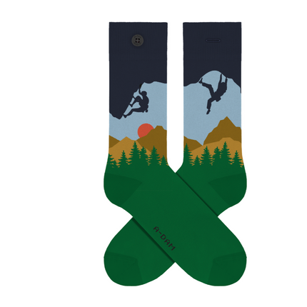 Casual Socks Navy Climbing Rock Int