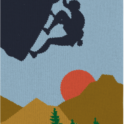 Casual Socks Navy Climbing Rock Int