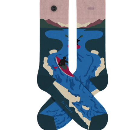 Casual Socks Blue Kayaking Int