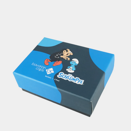 2er Sockenbox "Schlümpfe"