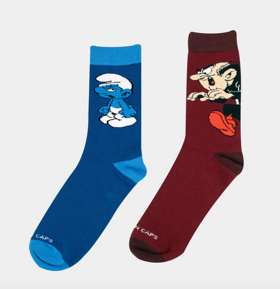 2er Sockenbox "Schlümpfe"