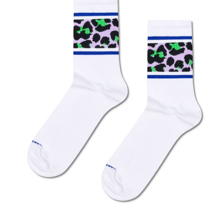 HAPPY SOCKS 2-Pack Leo Stripe Sneaker Socks