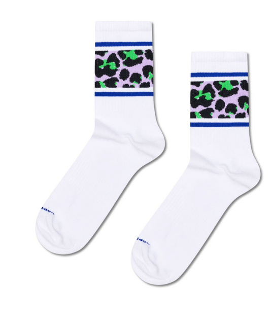 HAPPY SOCKS 2-Pack Leo Stripe Sneaker Socks