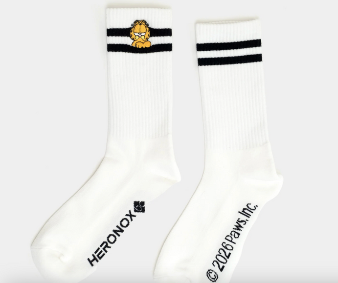 Sportsocken "Garfield: Monday Mood" - weiß