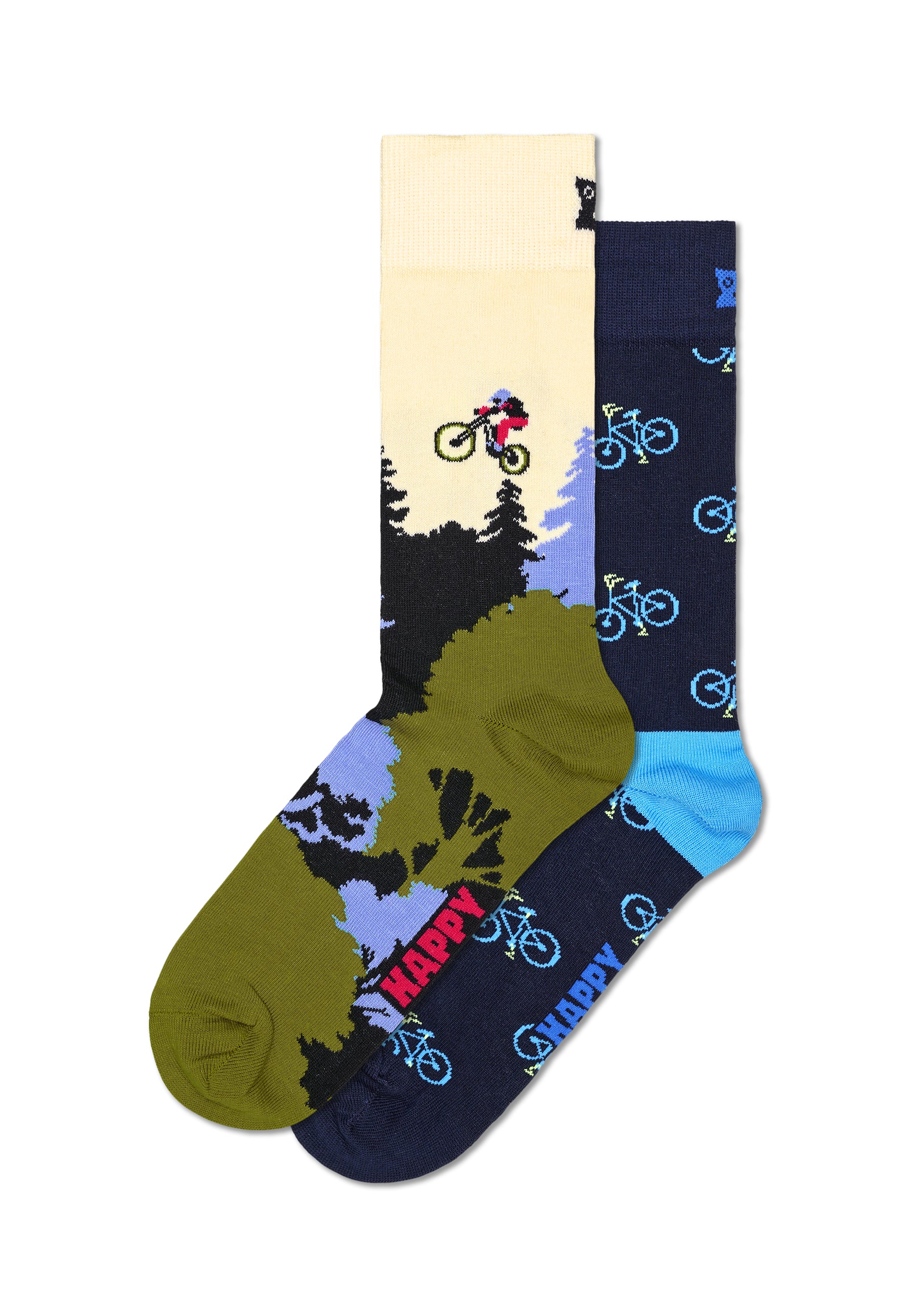 mountainbike strümpfe Happy Socks 2er Pack Bike/ Mountainbike Sock