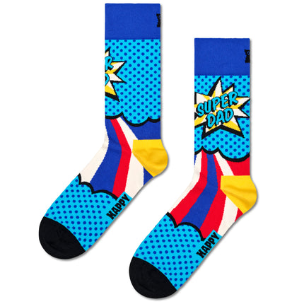 Happy Socks 2er Pack Super Dad oder Super Mom Sock